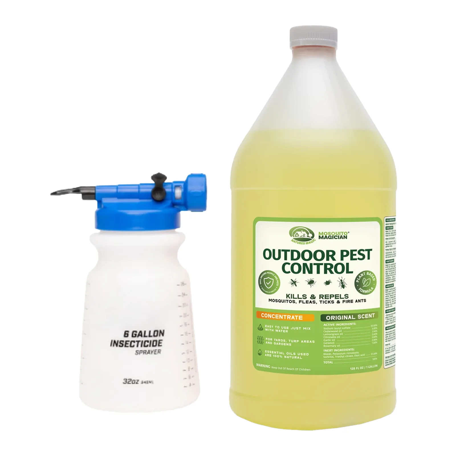 Hose Sprayer + 1 Gallon Mosquito Killer & Repellent Combo
